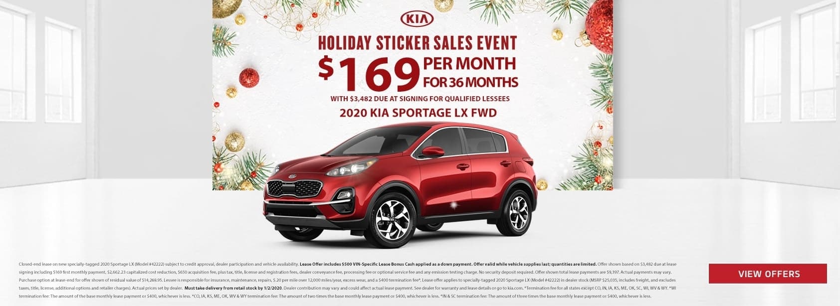 Kia Holiday Sticker Sales Event near Huntersville NC