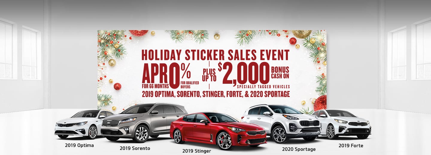 Kia Holiday Sticker Sales Event in Mooresville NC