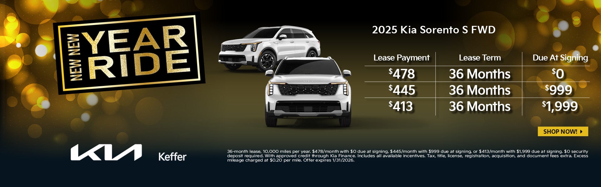 2026 KIA SORENTO
